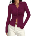 Everyday Ruched Slim Fit Shirt