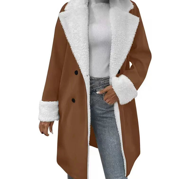 Elegant Casual Wool Coat for Women